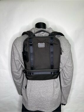 TUMI Alpha Bravo Falcon Tactical Compact Backpack Sling 232742D Black Nylon